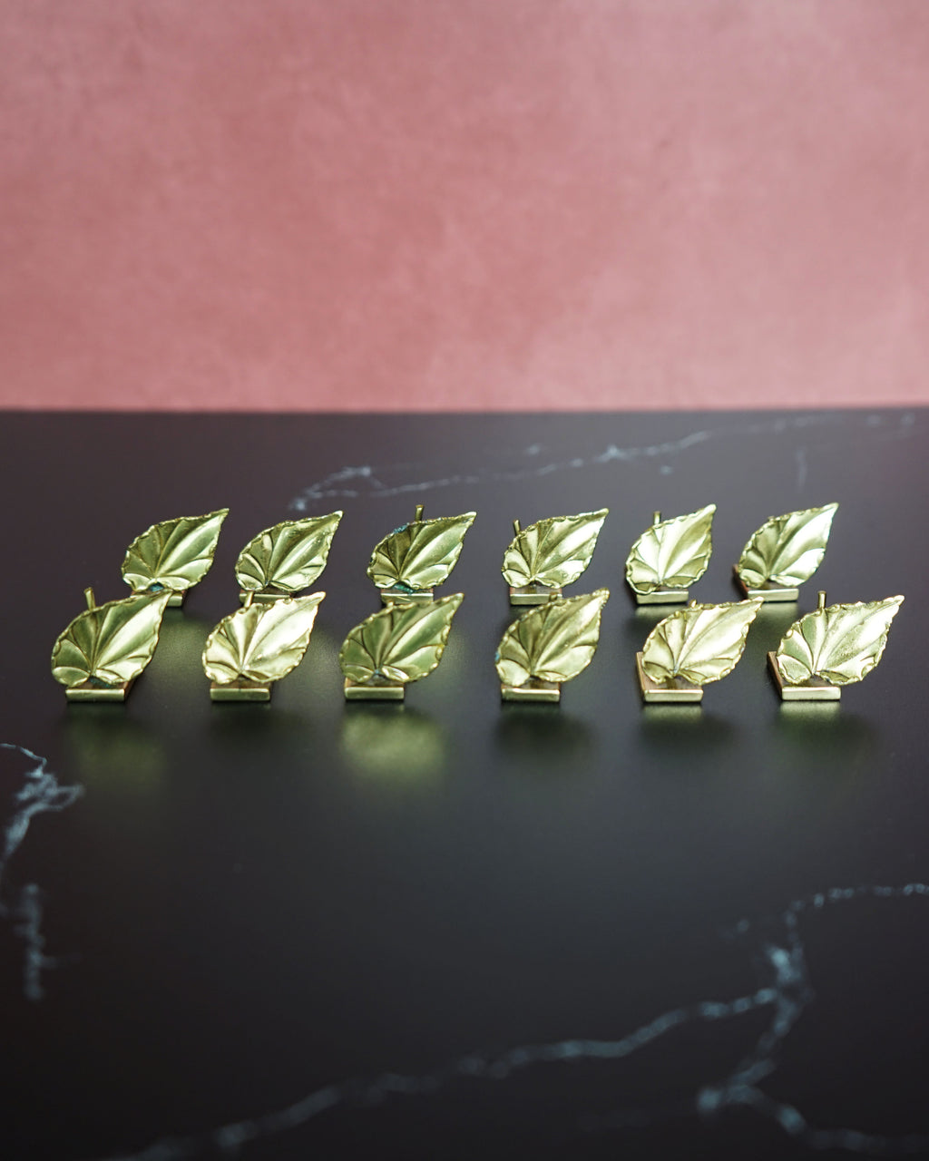 1960s Brass Place Card Holders - Set of 10