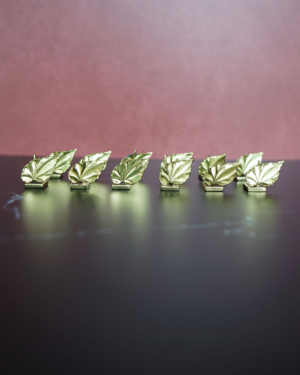1960s Brass Place Card Holders - Set of 10