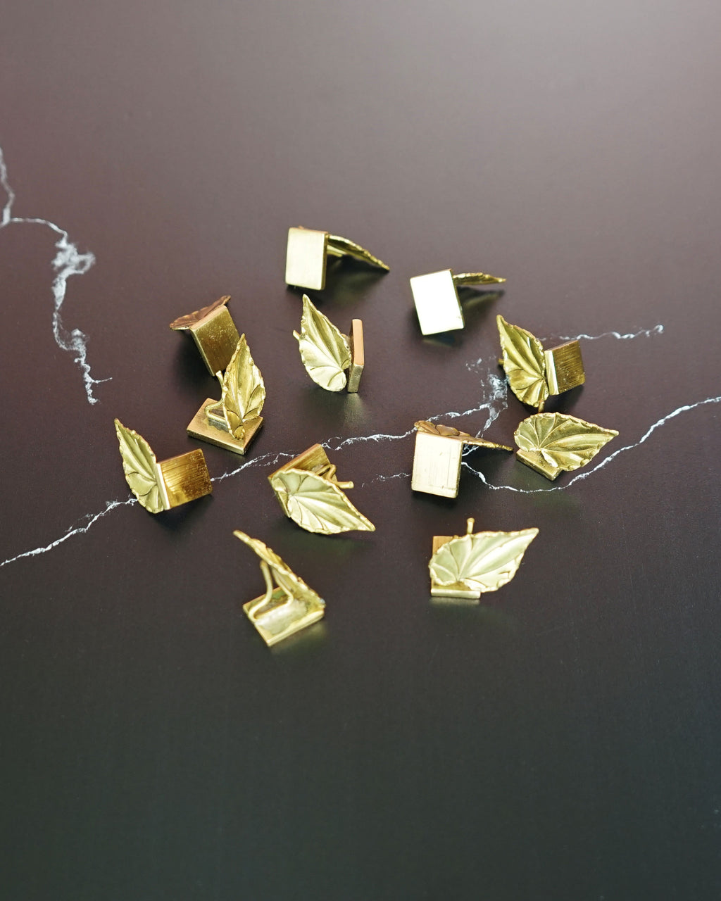 1960s Brass Place Card Holders - Set of 10