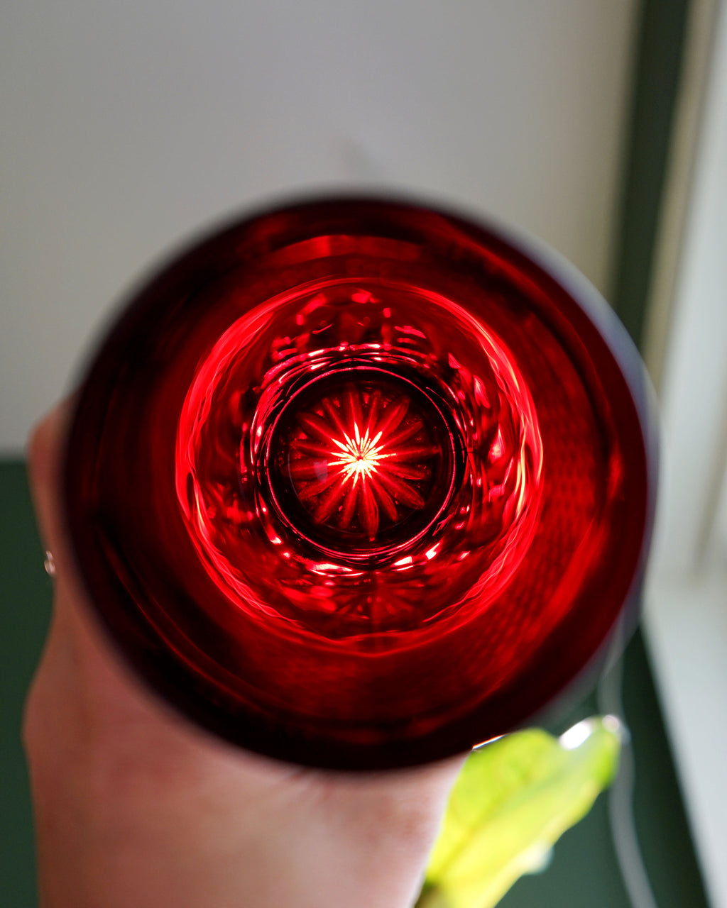 2000s J.G. Durand & Cristal D'Arques Ruby Red Tumblers - Set of Four