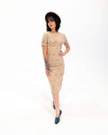 1960s Anne Fogarty Eyelet Midi Dress