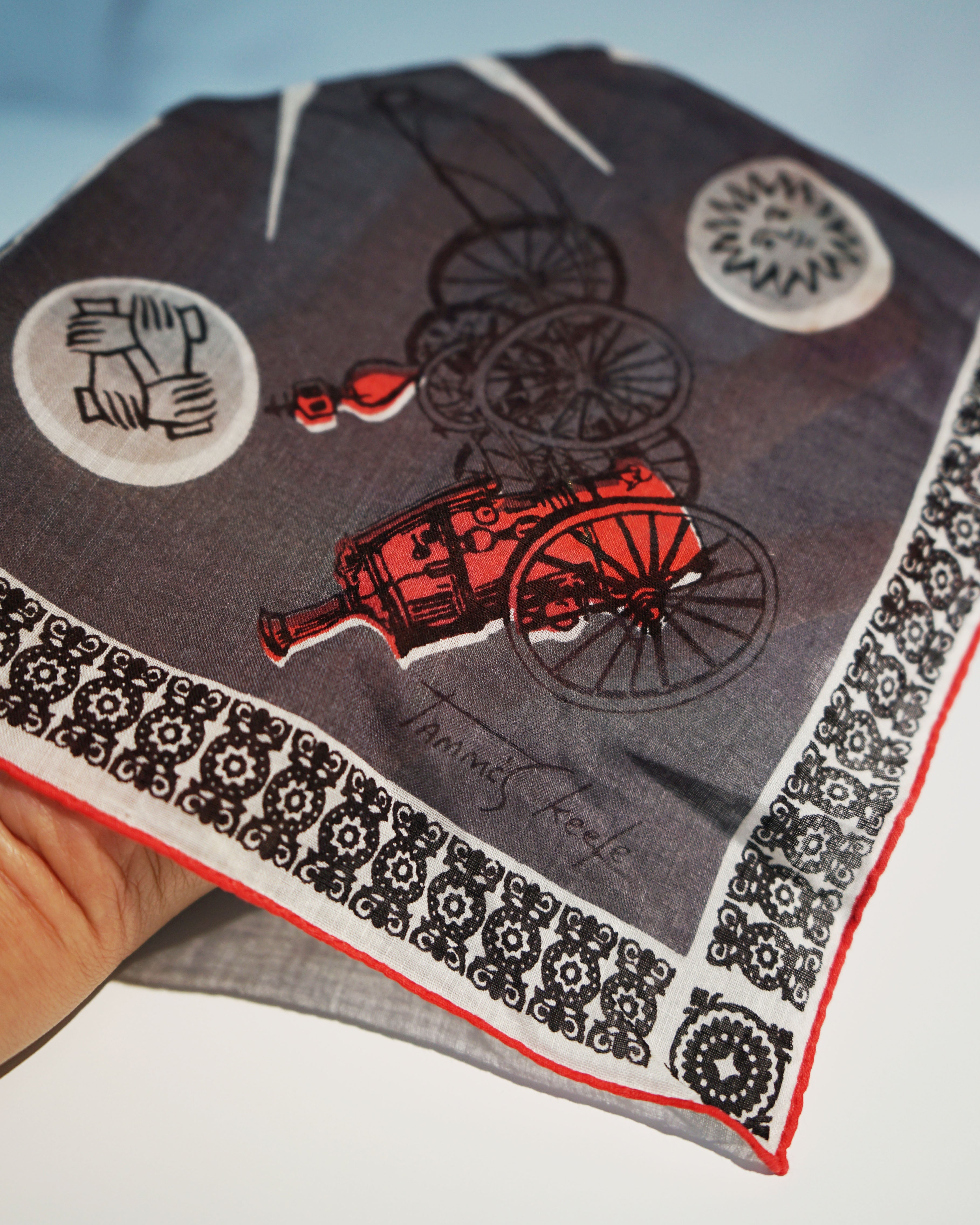 1950s Tammis Keefe 'Home of Insurance' Handkerchief